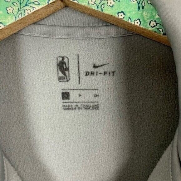 Nike Gray Zip Up Sweater Small Unisex Streetwear Athletic Sportswear Layer - Picture 4 of 6